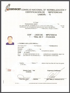 Official National Real Estate Certificate